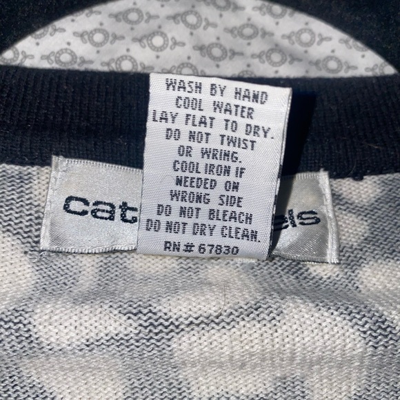 Cathy Daniels Monochrome Patterned Sweater - Picture 5 of 5